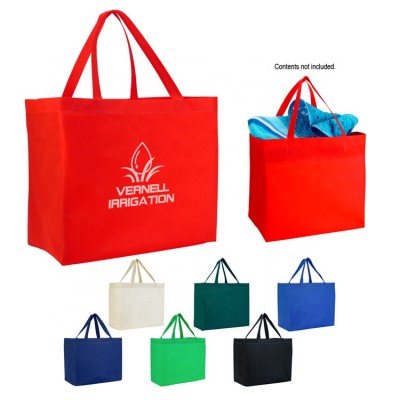 Promotional pp non-woven printed tote shopping bag wholesale/printable reusable non woven shopping bags with logo