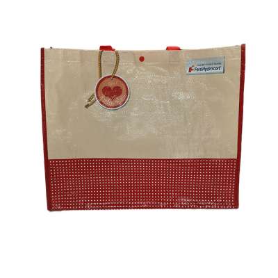 eco friendly durable quality red foldable shopping  pp non woven tote bag