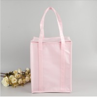 Custom Imprint Portable Non Woven Large Insulated Tote Bag Thermal Lunch Cooler Bag